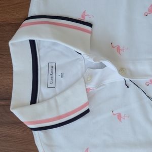 Pink Flamingos! Club Rm pique polo